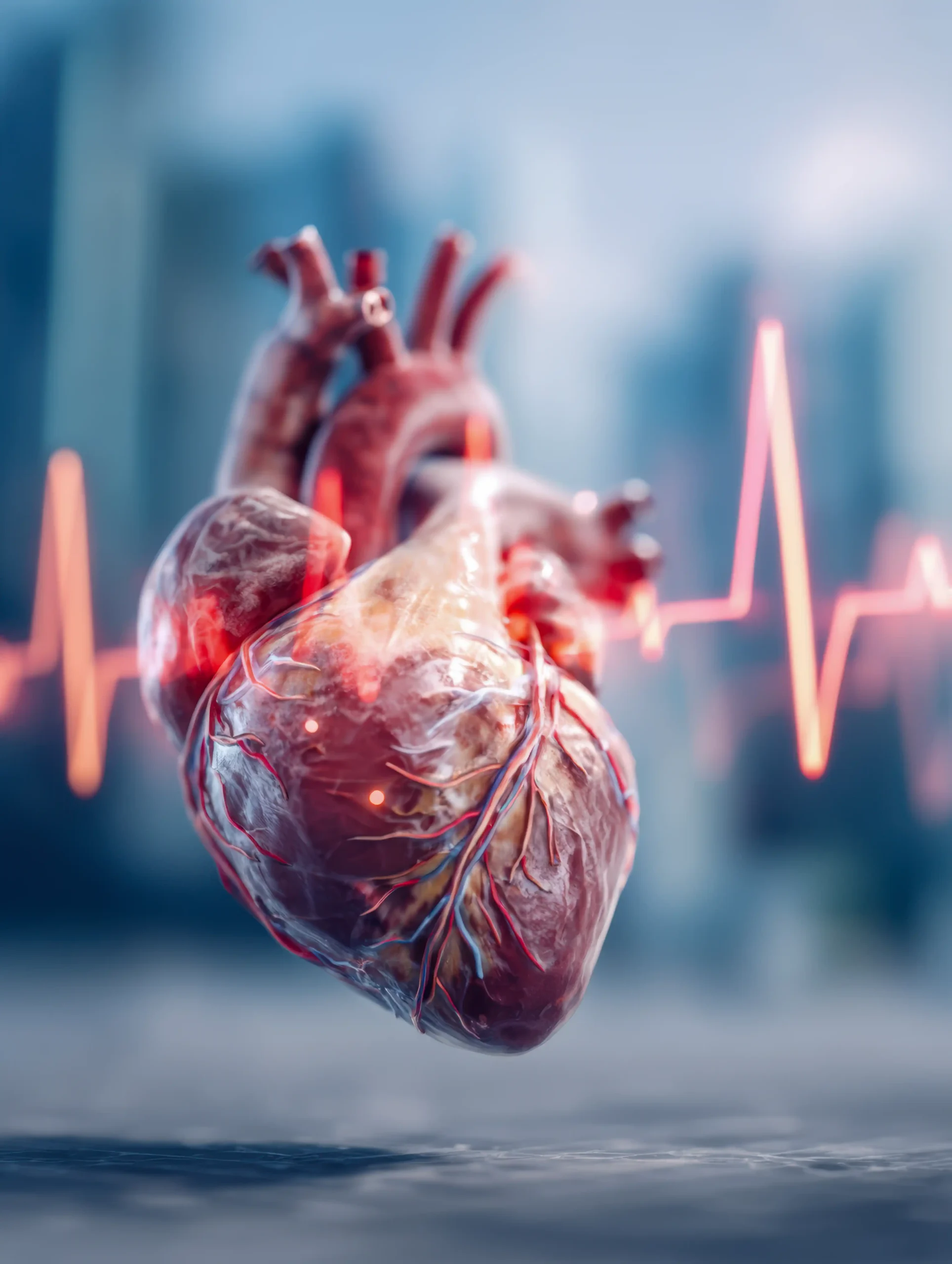 detailed-human-heart-model-with-glowing-pulse-line-representing-heartbeats-cardiovascular-health-concept-medical-technology-background